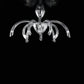 Sylcom Phoenix 2032/10-K-CR Clear Ceiling Lamp in Polished Chrome Metal Finish