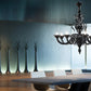 Sylcom Pisani 1431/8-D-FU Smoked Chandelier in Polished Gold Metal Finish