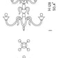 Sylcom Pisani 1431/8+4-D-FU Smoked Chandelier in Polished Gold Metal Finish
