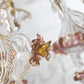 Sylcom Rezzonico 1471/9-PO-AMT.ORO Amethyst and 24Kt Gold Chandelier in Gold Bronzing Metal Finish