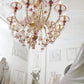 Sylcom Rezzonico 1472/12-PO-AMT.ORO Amethyst and 24Kt Gold Chandelier in Gold Bronzing Metal Finish