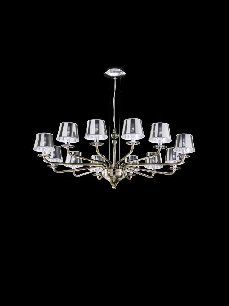 Sylcom Sahara 2010/12-K-CR Clear Suspension in Polished Chrome Metal Finish
