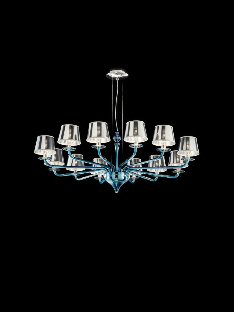 Sylcom Sahara 2010/12-K-DEN Blue Denim Suspension in Polished Chrome Metal Finish