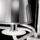Sylcom Sahara 2010/6-K-BL Milk White Suspension in Polished Chrome Metal Finish