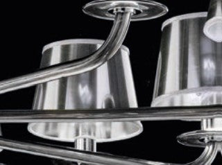 Sylcom Sahara 2010/9-K-GRY Gray Suspension in Polished Chrome Metal Finish