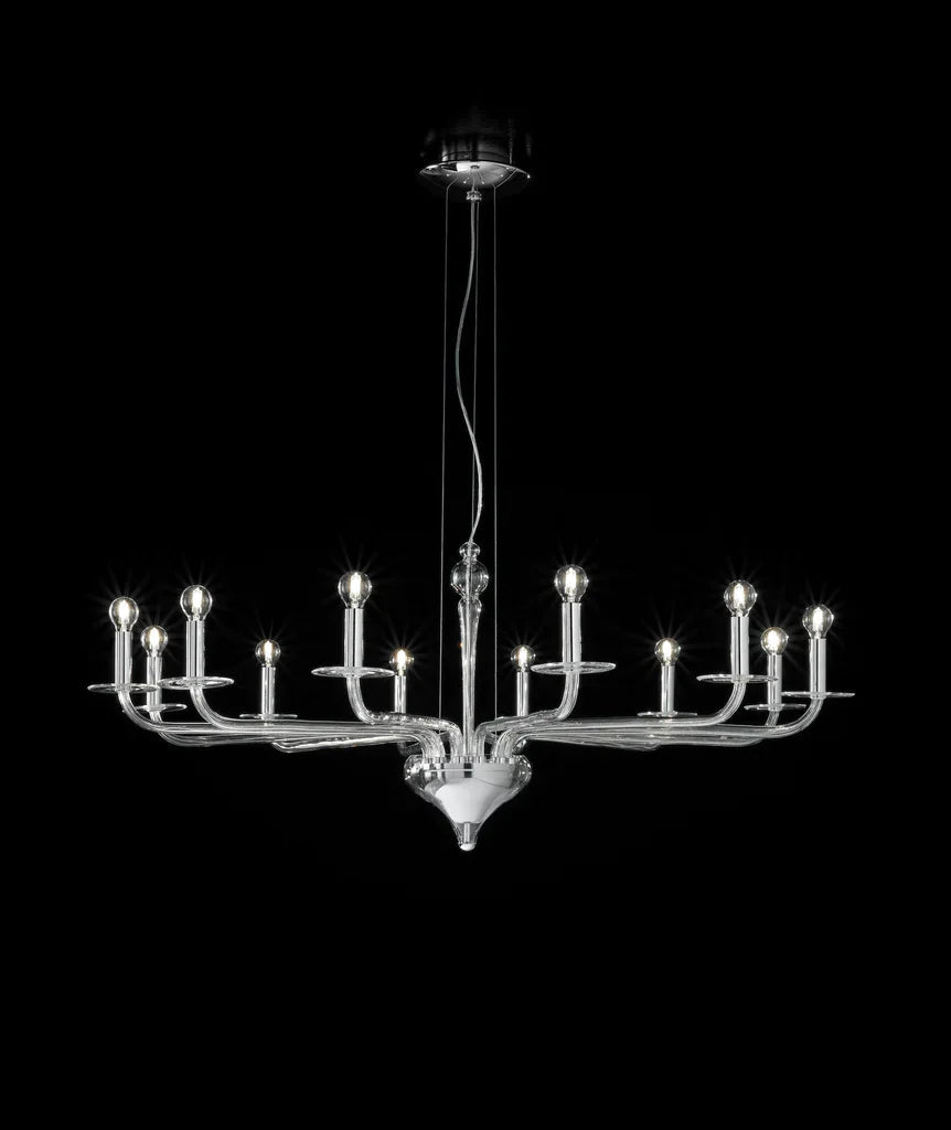 Sylcom Sahara 2011/12-K-CR Clear Suspension in Polished Chrome Metal Finish