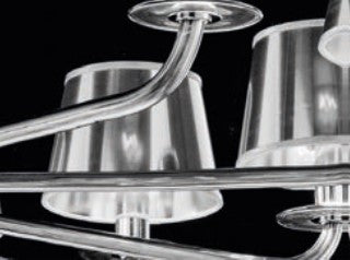 Sylcom Sahara 2011/6-K-CR Clear Suspension in Polished Chrome Metal Finish