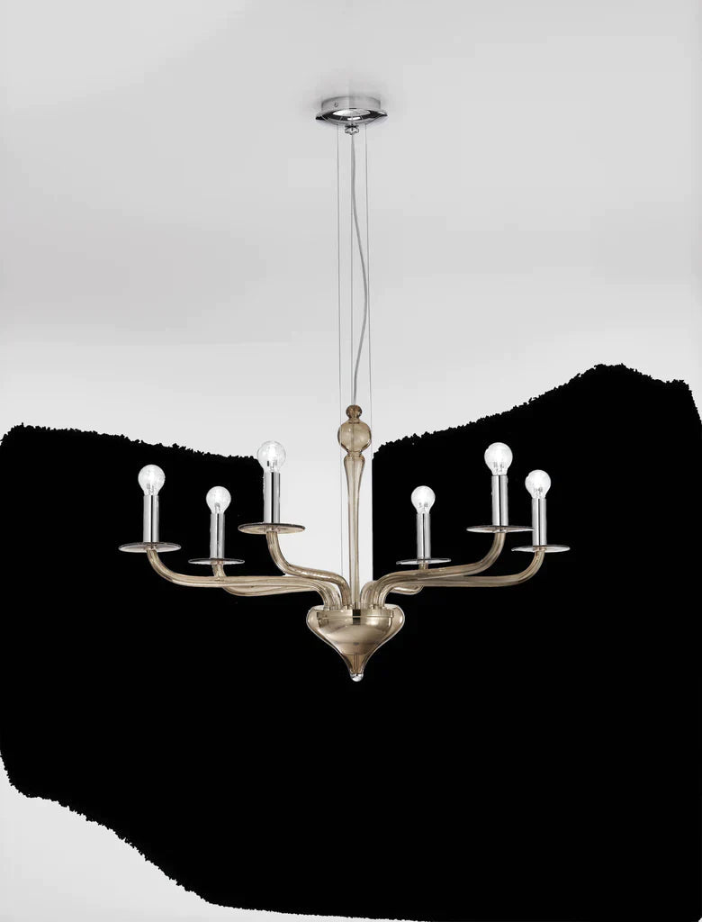 Sylcom Sahara 2011/6-K-FU Smoked Suspension in Polished Chrome Metal Finish