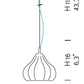 Sylcom Sphera 0240-K-BLAV Milk White Ivory Wall Lamp in Polish Chrome Metal Finish