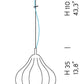 Sylcom Sphera 0242-K-GRY Grey Wall Lamp in Polish Chrome Metal Finish