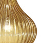 Sylcom Sphera 0243-K-AS Submerged Amber Wall Lamp in Polish Chrome Metal Finish