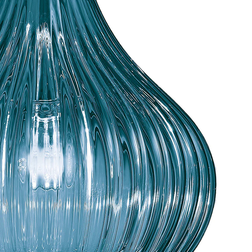 Sylcom Sphera 0243-K-DEN Blue Denim Wall Lamp in Polish Chrome Metal Finish