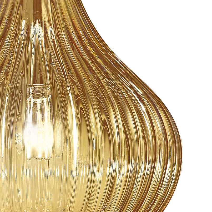 Sylcom Sphera 0244-K-AS Submerged Amber Wall Lamp in Polish Chrome Metal Finish