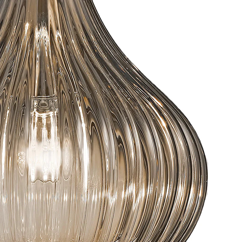 Sylcom Sphera 0245-K-FU Smoked Wall Lamp in Polish Chrome Metal Finish