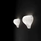 Sylcom Sphera 0247-K-BL Milk White Ivory Wall Lamp in Polish Chrome Metal Finish
