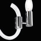 Sylcom Street 2000/10-NNS-BL Milk White Suspension in Brushed Black Nickel Metal Finish