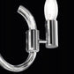 Sylcom Street 2000/6-NNS-CR Clear Suspension in Brushed Black Nickel Metal Finish