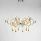 Sylcom Street 2001/6-NNS-AS Submerged Amber Suspension in Brushed Black Nickel Metal Finish