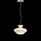 Sylcom Sweet 0140-K-BLAV Milky White Ivory Wall Lamp in Polish Chrome Metal Finish