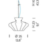 Sylcom Sweet 0141-K-CR Clear Wall Lamp in Polish Chrome Metal Finish