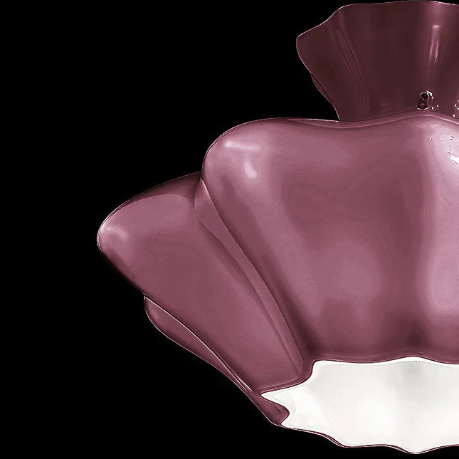 Sylcom Sweet 0142-K-BL.AMT Milky White Amethyst Wall Lamp in Polish Chrome Metal Finish