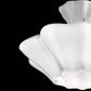 Sylcom Sweet 0143-K-BL Milk White Clear Wall Lamp in Polish Chrome Metal Finish