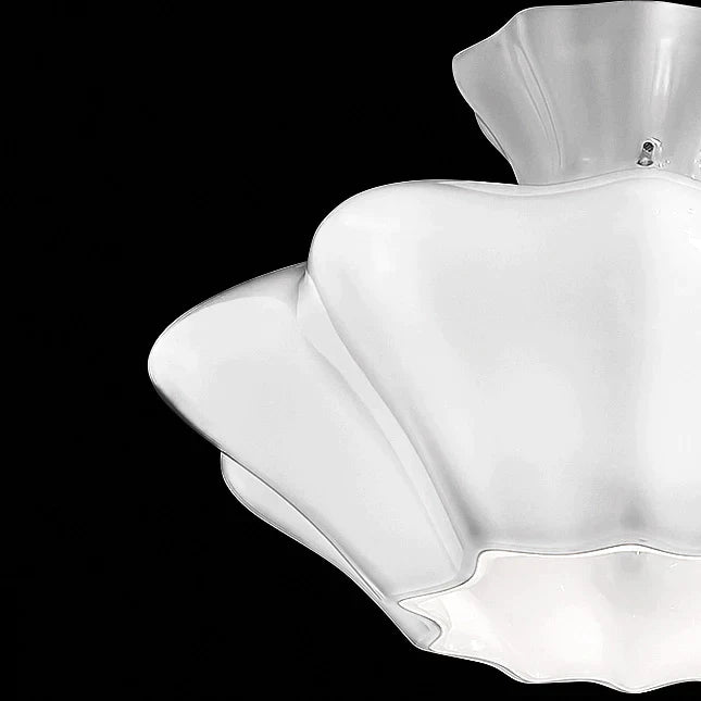 Sylcom Sweet 0143-K-BL Milk White Clear Wall Lamp in Polish Chrome Metal Finish