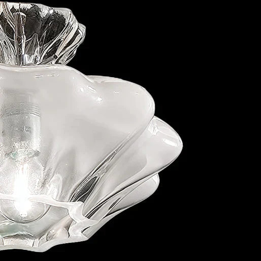 Sylcom Sweet 0143-K-CR Clear Wall Lamp in Polish Chrome Metal Finish