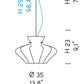 Sylcom Sweet 0143-K-DEN Blue Denim Wall Lamp in Polish Chrome Metal Finish