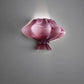 Sylcom Sweet 0145-K-BL.AMT Milky White Amethyst Wall Lamp in Polish Chrome Metal Finish