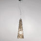Sylcom Sweet 0190-K-FU Smoked Wall Lamp in Polish Chrome Metal Finish