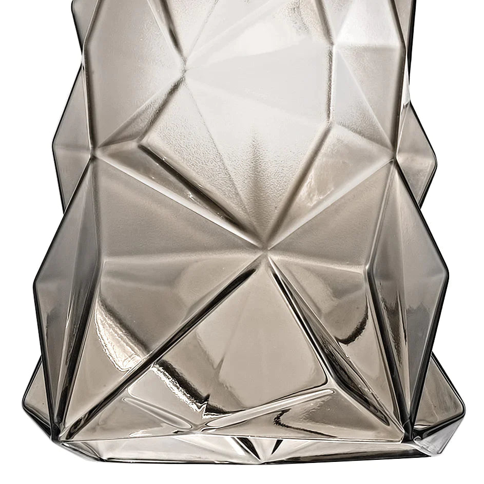 Sylcom Sweet 0191-K-FU Smoked Wall Lamp in Polish Chrome Metal Finish