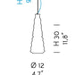 Sylcom Sweet 0192-K-DEN Blue Denim Wall Lamp in Polish Chrome Metal Finish