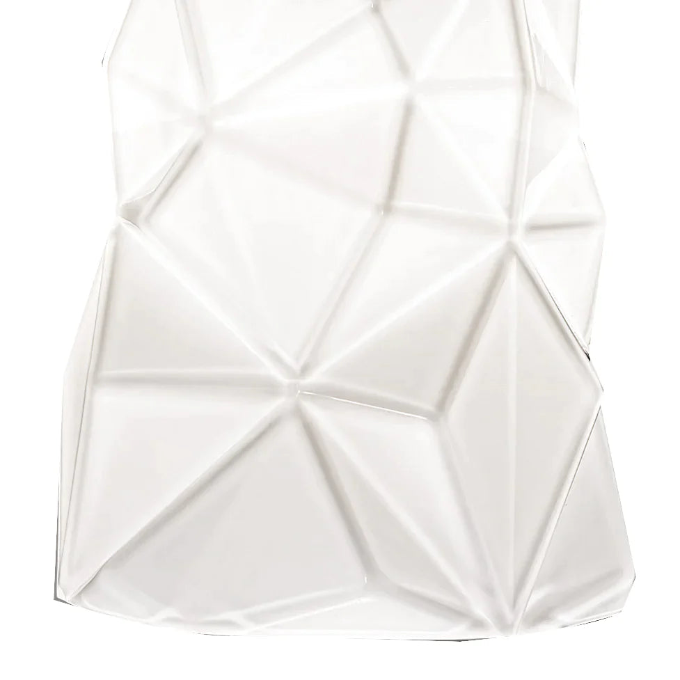 Sylcom Sweet 0198-K-BL Milk White Clear Wall Lamp in Polish Chrome Metal Finish