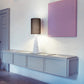 Sylcom Sweet 0199-K-BL Milk White Clear Wall Lamp in Polish Chrome Metal Finish