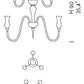 Sylcom Teodato 1020/6+3-K-CR Clear Chandelier in Polished Chrome Metal Finish