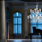 Sylcom Teodato 1020/8-D-CR Clear Chandelier in Polished Gold Metal Finish