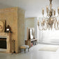 Sylcom Teodato 1022/10+5-D-CR Clear Chandelier in Polished Gold Metal Finish