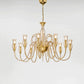 Sylcom Teodato 1022/6+3-K-CR Clear Chandelier in Polished Chrome Metal Finish