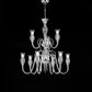 Sylcom Teodato 1022/6+3-K-CR Clear Chandelier in Polished Chrome Metal Finish