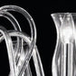 Sylcom Teodato 1022/8-K-CR Clear Chandelier in Polished Chrome Metal Finish