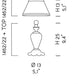 Sylcom Teodora 1462/22-K-BL.CR Milk White Clear Lamp Shade in Polished Chrome Metal Finish