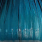 Sylcom Teodora 1462/35-D-DEN Blue Denim Lamp Shade in Polished Gold Metal Finish