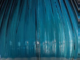 Sylcom Teodora 1462/35-D-DEN Blue Denim Lamp Shade in Polished Gold Metal Finish