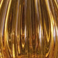 Sylcom Teodora 1462/52-D-D.A Amber Detailing Lamp Shade in Polished Gold Metal Finish