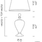 Sylcom Teodora 1462/52-K-FU Smoked Lamp Shade in Polished Chrome Metal Finish
