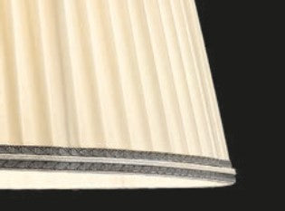 Sylcom Teodora TOP 1462/22-ARG Ivory and Silver Trim Lamp Shade