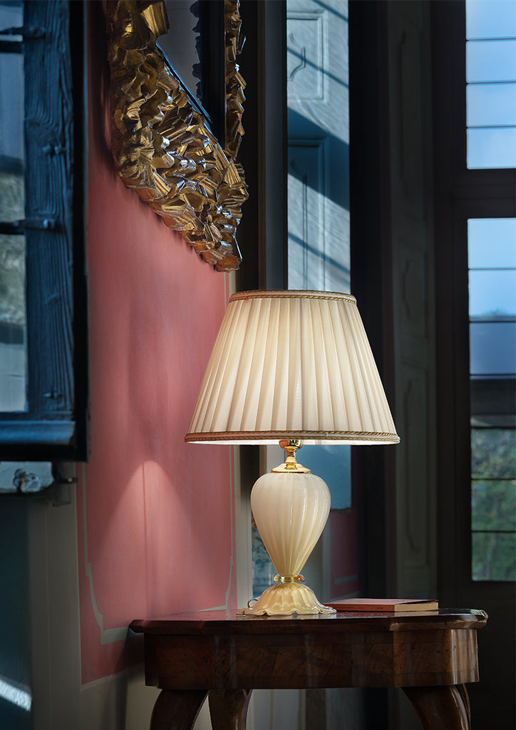 Sylcom Teodora TOP 1462/22-ORO Ivory and Gold Trim Lamp Shade