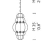 Sylcom Tiepolo 1435-INOX-AS Submerged Amber Suspension in Rough Steel Metal Finish