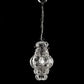 Sylcom Tiepolo 1435-INOX-CR Clear Suspension in Rough Steel Metal Finish